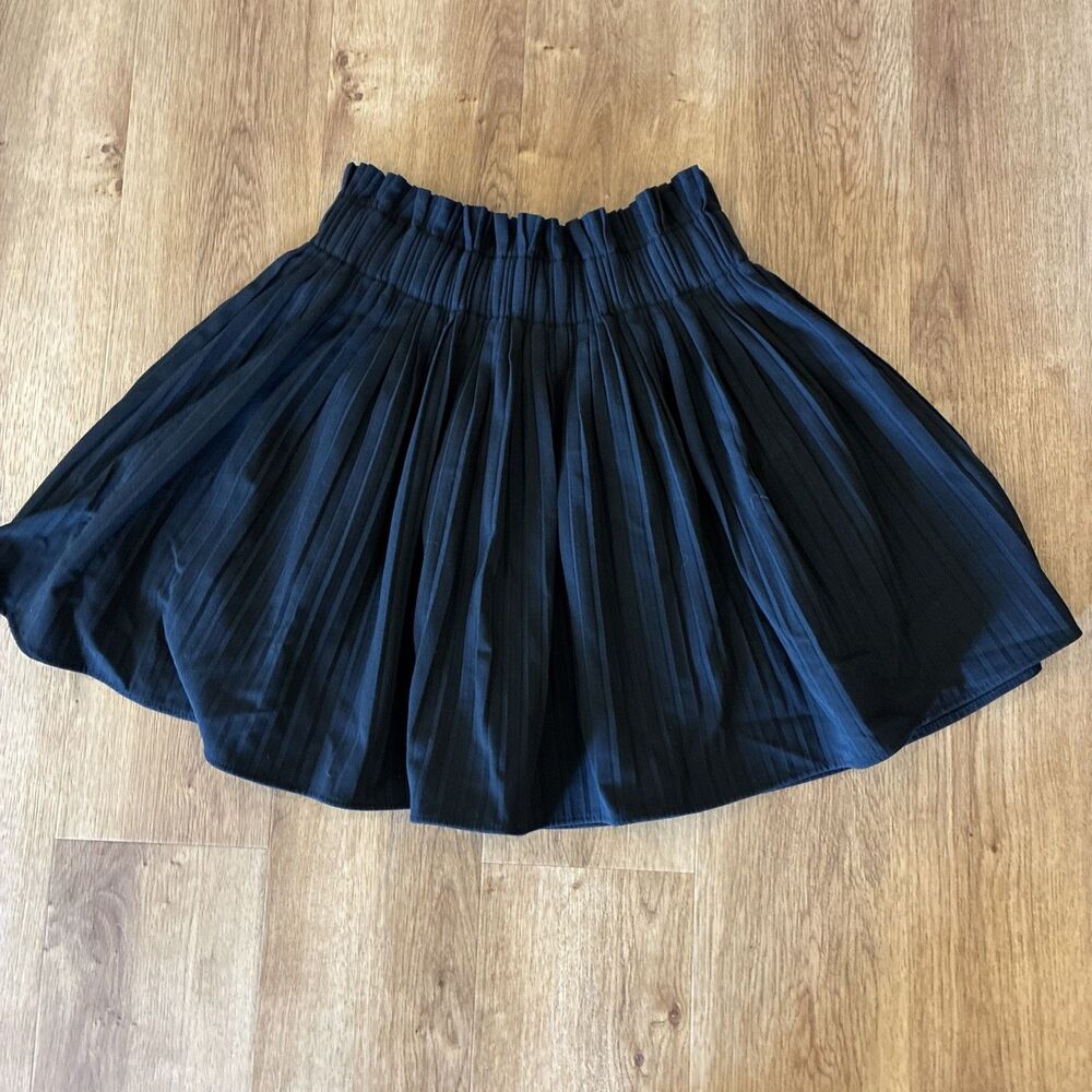 NWT Zara Flare Mini Skirt Womens XS Black‎ Pull On Cocktail Party A-line Formal